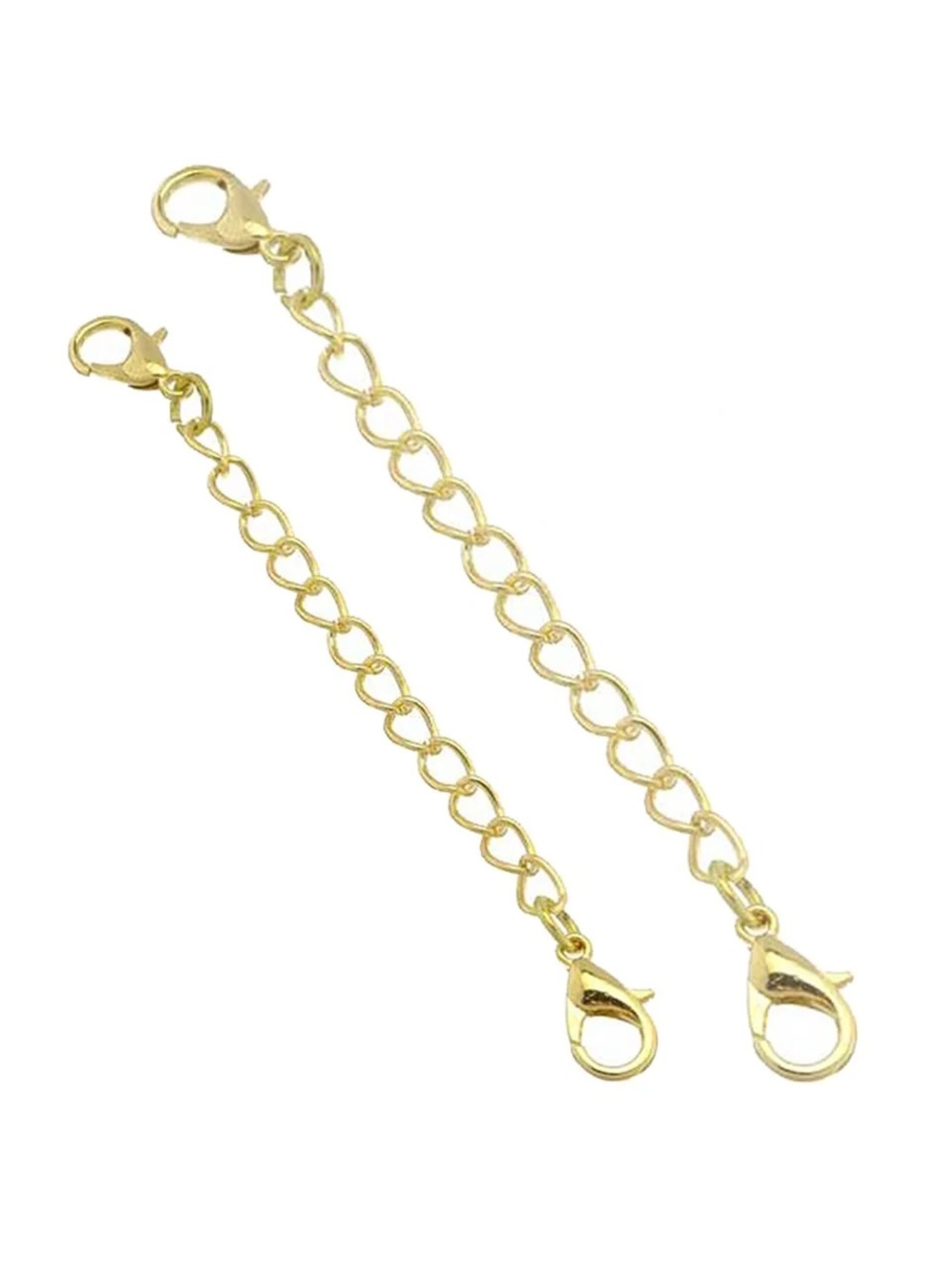 Sterling Forever Sterling Silver Gold Necklace Extender Set of 2